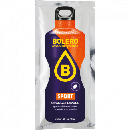 Bolero SPORT ISOTONIC sabor Naranja 1 sobre de 9 gr.