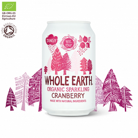 Refresco Arándanos sin Azúcar Bio. Whole Earth
