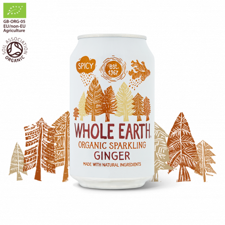 Refresco Jengibre sin Azúcar Bio. Whole Earth