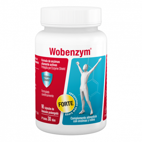 Wobenzym Forte 90 cápsulas (1 mes)