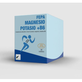 Fepa - SPORT Magnesio + Potasio + B6 20 sobres. Fepadiet