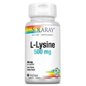 Solaray L-lysine 500 mg. 60 cápsulas