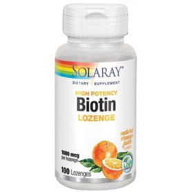 Solaray Biotin 1000 mcg. 100 comprimidossublinguales