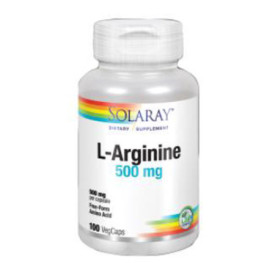 Solaray L-arginine 500 mg. 100 cápsulas