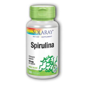 Solaray Spirulina 410 mg. 100 cápsulas
