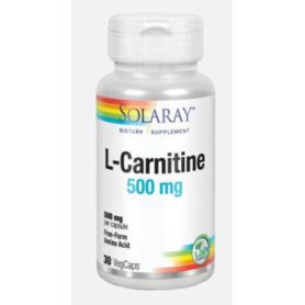 Solaray L-carnitine 500 mg. 30 cápsulas