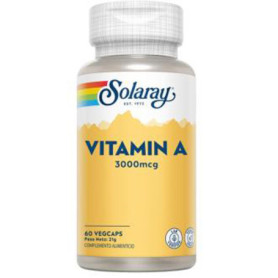 Solaray Vitamina A 3000mcg 60 v cápsulas