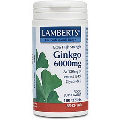 Ginkgo Biloba 6.000mg 180 tabs.