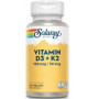 Solaray Big Vitamin D3 &amp; K2 (mk7) 120 cápsulas