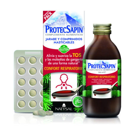 Pack Protecsapin Jarabe 250ml + Protecsapin comprimidos. Natysal