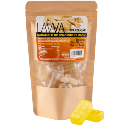 Caramelos de Jengibre y Limón (sin azúcar) 100 gr. Lawa