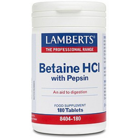 Betaína HCL 324mg / Pepsina 5 mg
