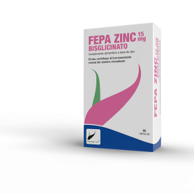 Fepa - Zinc Bisglicinato 15 mg. 60 cápsulas. Fepadiet
