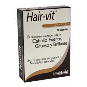 Hair-Vit cabellos saludable, fuerte y brillante. HealthAid