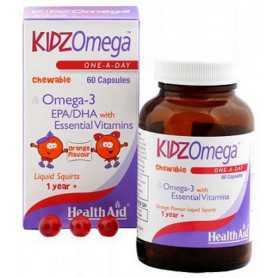 KidzOmega Masticables 60 cáps. HealthAid