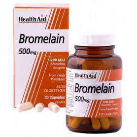 Bromelina 500mg 30 caps. HealthAid