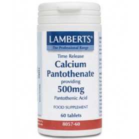 Pantotenato de Calcio 500mg Liberacion sostenida