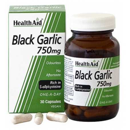 Ajo negro 750mg 30 cáps. HealthAid